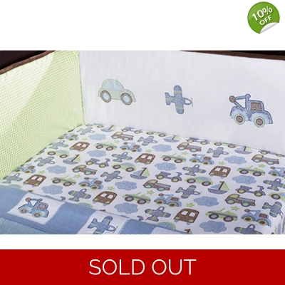 Kids Line Mosaic Transport Fitted Sheet